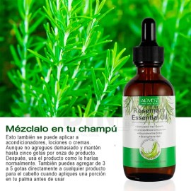 Aceite Esencial De Romero Crecimiento Cabello Cuidado Piel                                                                                            