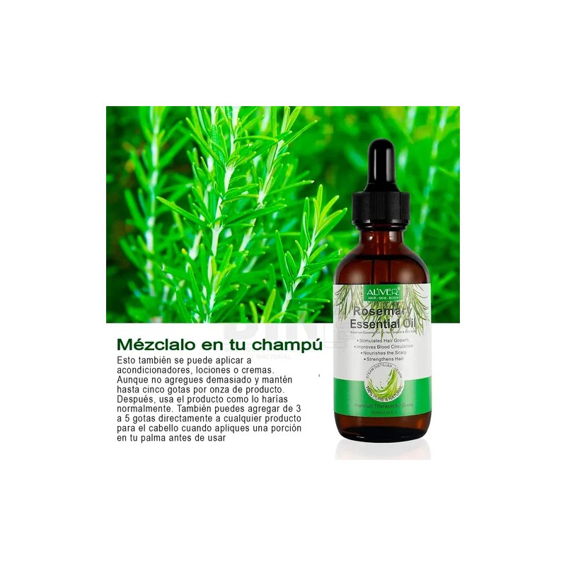 Aceite Esencial De Romero Crecimiento Cabello Cuidado Piel