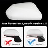 RACBOX Pearl White Passenger Side Mirror Cover Rearview Mirror Cap