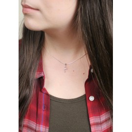 The Collegiate Standard Delta Gamma (ΔΓ) Sorority Sterling Silver Lavaliere Necklace