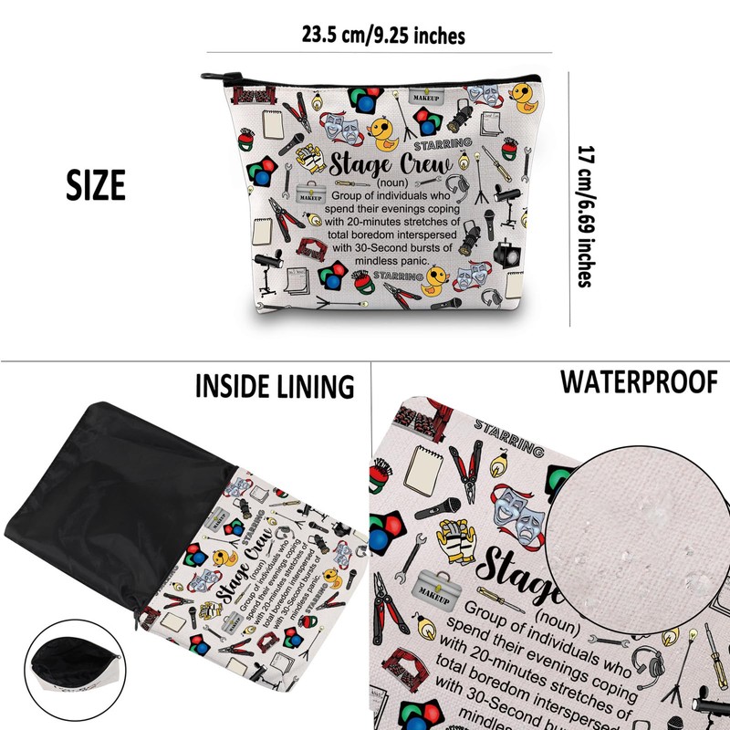 PYOUL Theater Tech Gift Stage Crew Definition Makeup Bag Stage