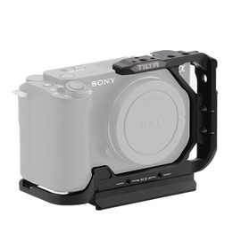 Tilta ZV-E1 Cage,Half Camera Cage Compatible with Sony ZV-E1 High Compatibility and Lightweight Design for Vlogging- Black TA-T35-HCC-B