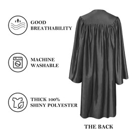 Happy Secret Shiny Graduation Cap and Gown Tassel with 2025 Year Charm Unisex Adult for High School and College Bachelor