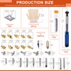 Tanstic 49Pcs Wood Burning Kit with Adjustable Temperature, Pyrography Wood