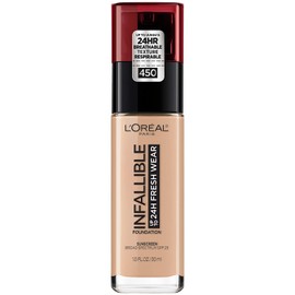 L'Oreal Paris Makeup Infallible Up to 24 Hour Fresh Wear Foundation, Rose Beige, 1 fl. Ounce