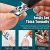 Multifunctional 3-piece set of eagle-beak angled nail clippers, household large-opening