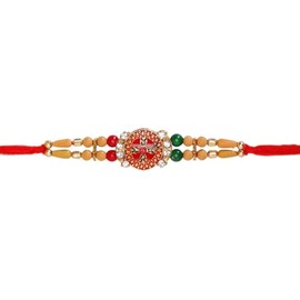 SLNDOKTG Set of 1 Rakhi Rakhi for Brother and Bhabhi Rakhi Bracelet Rakhi Thread Rakhee for Brother Raksha Bandhan Bracelet Bhaiya Bhabhi Rakhi