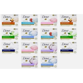 DOVE COMBO Beauty Bar Soap **7 Scents, 2 of Each**