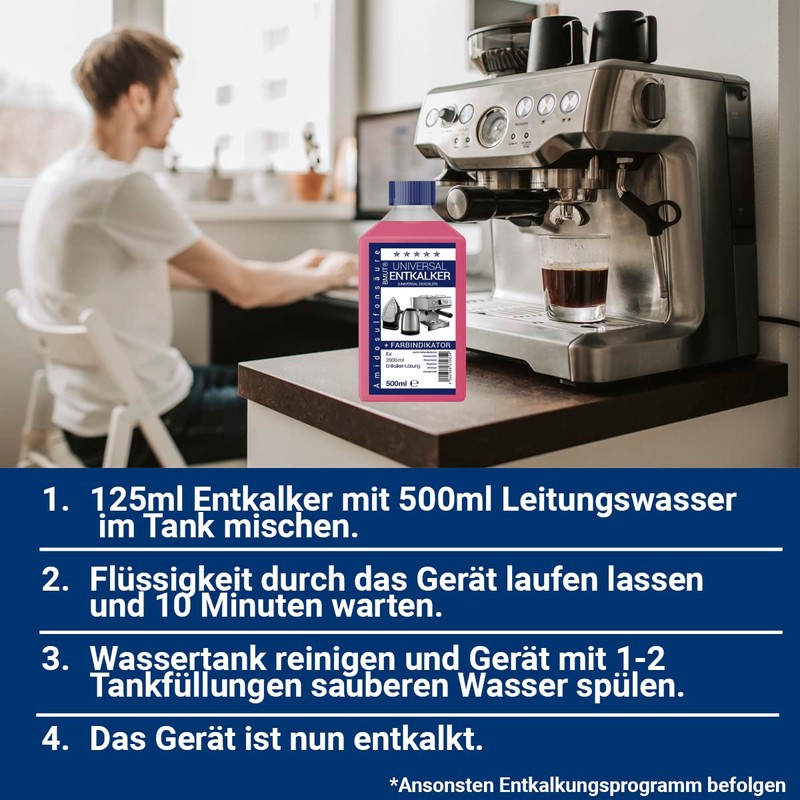 24 x 500 ml Universal Descaler for Fully Automatic Coffee