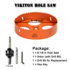 VIKITON 6-1/8 Inch Hole Saw with Arbor for Metal Wood