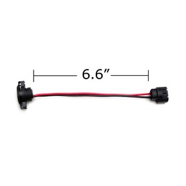 iJDMTOY (2) 5202 H16 Extension Wire Harness Sockets Compatible With Headlights, Fog Lights Retrofit Work Use