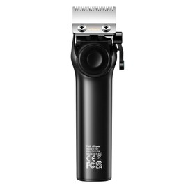 VGR 001 Professional Hair Clippers for Men, Cordless Barber Clippers for Hair Cutting, Carbon Steel Blade Hair Trimmers for Barbers, 9000RPM, LED Display, Black