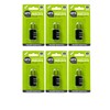 6-Pack Let's Travel 3-Digit Combination Padlock Set, Black, Holiday Essentials