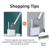 PureLiving Toilet Brush Holder Set Wall Mounted – Flexible Silicone