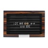 Lifomenz Co Wood Cufflink Box with Glass Window Cufflink Display