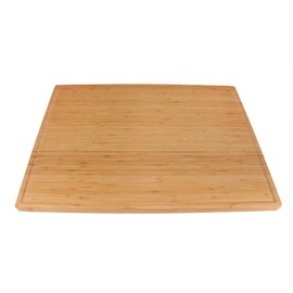 BambooMN Heavy Duty Premium Bamboo Cutting Board with Juice Groove - 24" x 18" x 1" - 1 Piece