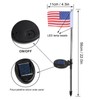 2PCS Solar Powered Garden Light Flag Lawn Stake Lamp for