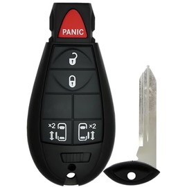 KeylessCanada © 1 New Replacement Keyless Entry 5 Buttons Remote Start Car Key Fob M3N5WY783X, IYZ-C01C for Town Country Grand Caravan Routan