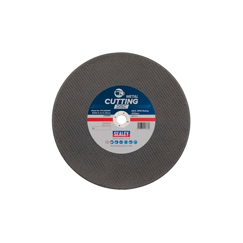 Sealey Flat Metal Cutting Disc Ø300 x 3.2 x Ø20mm