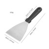 GSHLLO Stainless Steel Triangular Spatula Metal Barbecue Cooking Spatula Heavy