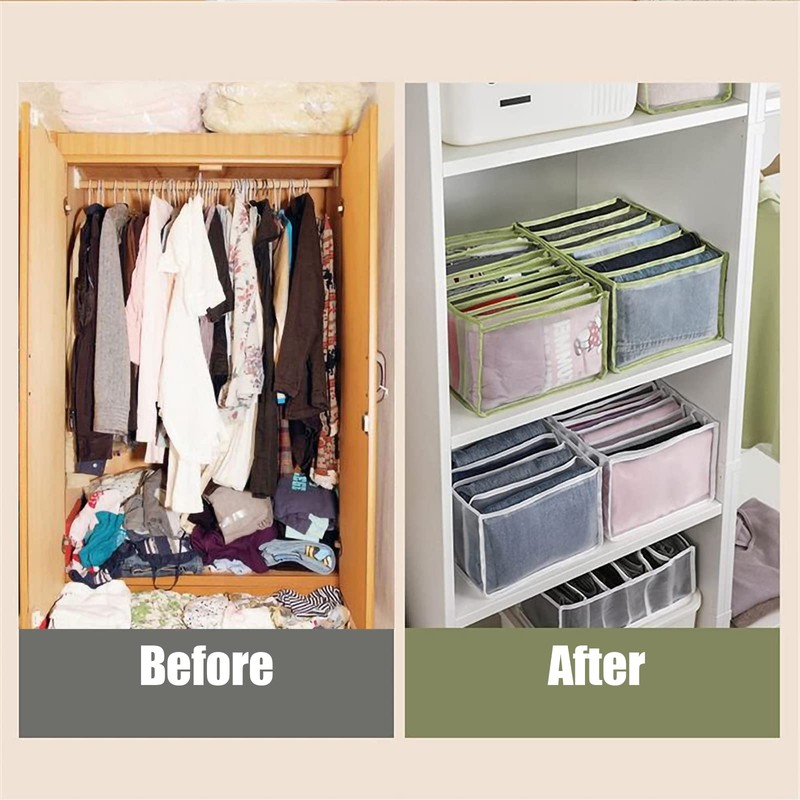 TIGARI Wardrobe Clothes Organizer, Small Underwear Organizer, Drawers Organizer for
