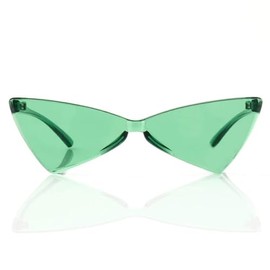 EHH - Triangles Shaped Sunglasses（Triangle - Green）