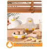 Microwave Egg Cooker Egg Shape，Hard Boiled Egg Poacher 4 Eggs