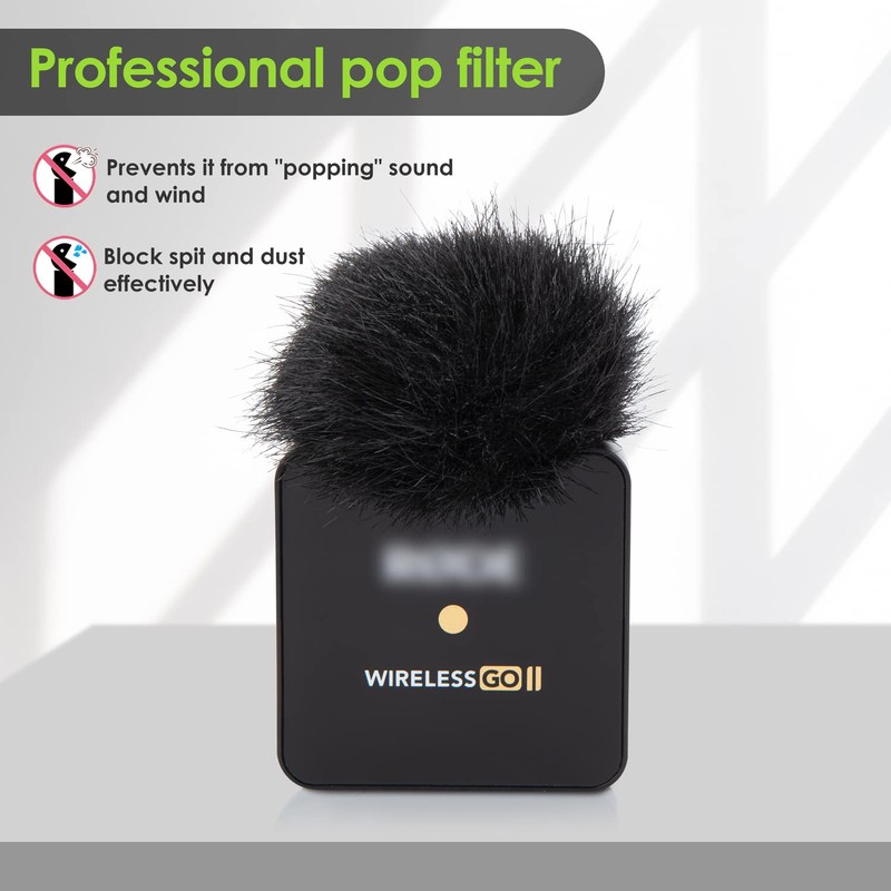 YOUSHARES Hard Carring Case with 2 Packs Windscreen Muff for