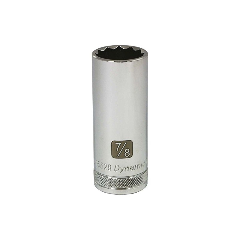 Dynamic Tools D015628 1/2" Drive 12 Point SAE Socket with