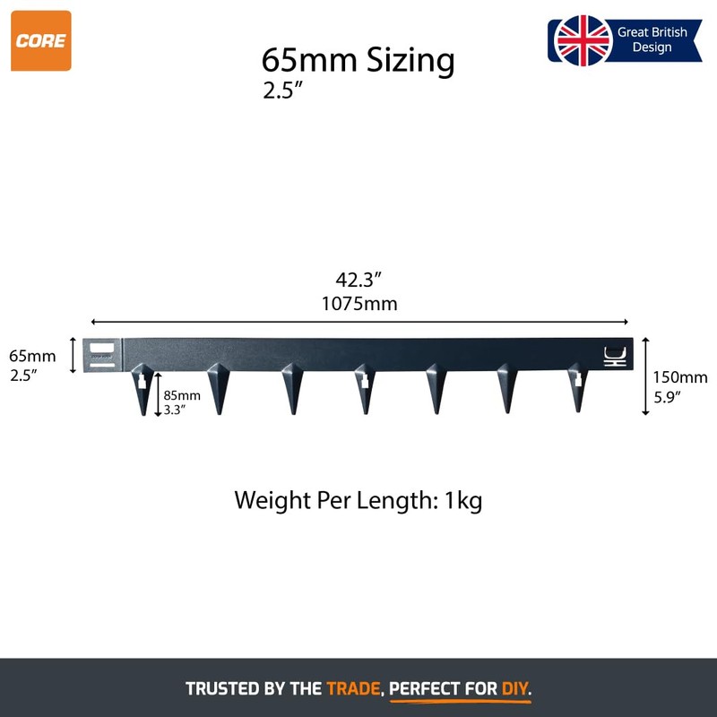CORE EDGE Lawn Edging | Flexible Decorative Steel Garden Lawn