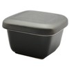 Santo 09747 Banko Ware Pottery, Black Glaze, Small Size, Square
