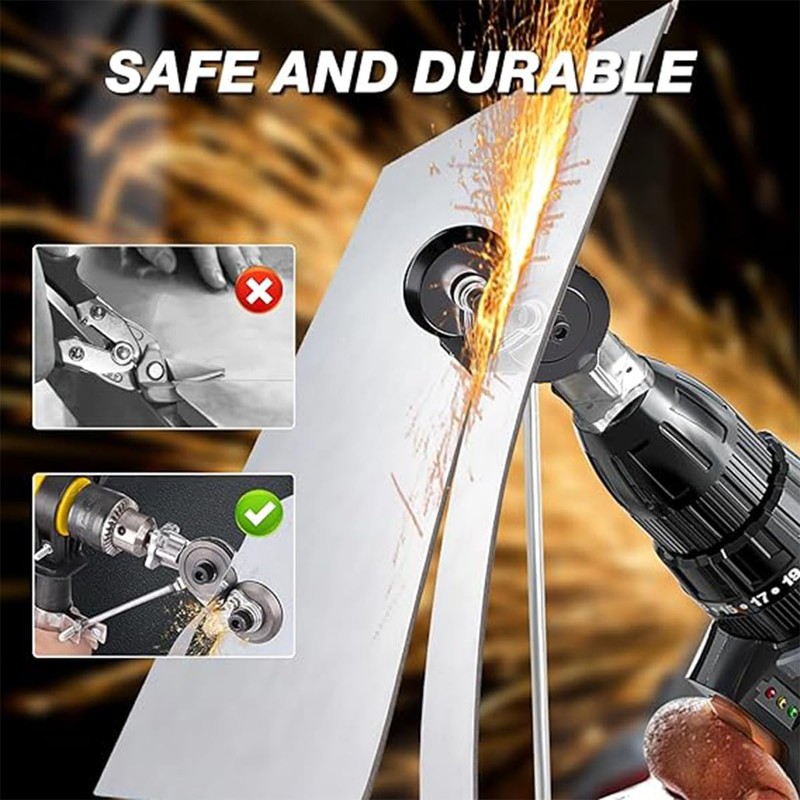 Generic 2 pack 2024 Upgraded Electric Drill Plate Cutter,DIY Metal