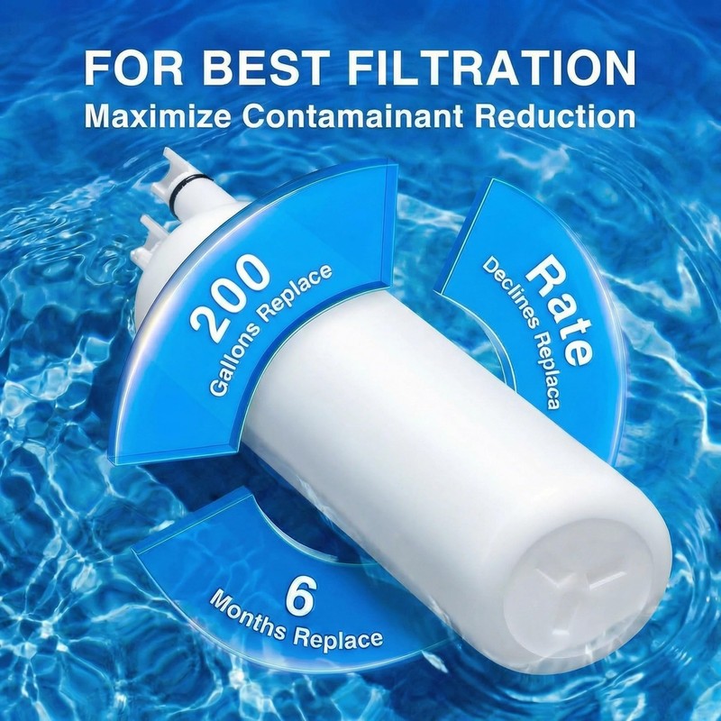 Water Filter Replacement for WRS321SDHZ, WRS321SDHB, WRS321SDHW, 3 PACK