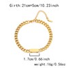 YIFSIY Cuban Link Bracelet for Men, 18K Yellow Gold Plated