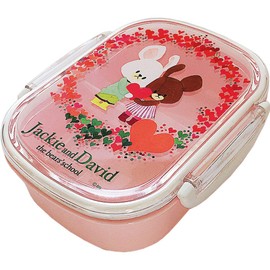 Square 808886 Bear School Lunch Box, 12.2 fl oz (360 ml), Jackie and David