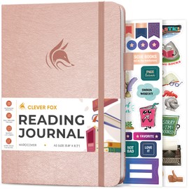 Clever Fox Reading Journal – Book Review Log with Reading Tracker – Gifts & Accessories for Book Lovers, Adults & Kids, A5 (Rose Gold)