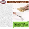 PARTY ULYJA Orange Tablecloths Plastic 3 Pack Premium 84 Inches