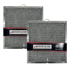 Air Filter Factory Range Hood Filter BPQTF, 99010317, QT2000, WA6500, WA65F, S99010317 Replacement For Broan Nutone Aluminum Grease Mesh Charcoal Carbon Combo Filter 11-1/4" X 11-5/8" X 3/8" 2-Pack