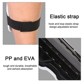 Soccer Shin Guards Shin Pads Junior Legers Shock Absorbing Shin Guards Adjustable Protective Pads 1Pair Blue Black