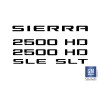 EmblemsPlus 2007-2018 GMC SIERRA 2500 HD Emblem Overlay Decal Letters