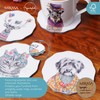Mikasa x Tipperleyhill Coasters, 4pc Coaster Set with Scalloped Design,