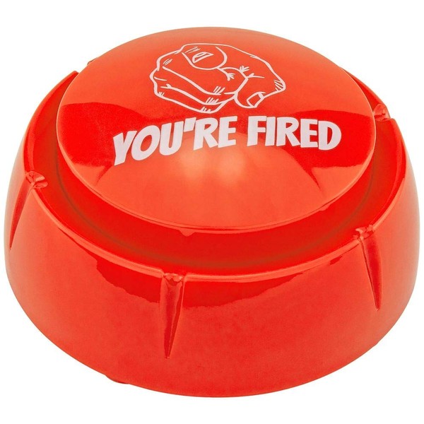 Fairly Odd Novelties TrumpedUp You're Fired Sound Button, 8 Sayings Funny Donald Trump Political Humor Gift