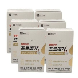Chong Kun Dang Health Promega Alti-G Omega-3 Dual 60 Capsules (6 Boxes) for Healthy Blood Circulation and Improved Dry Eyes / 종근당건강 프로메가 알티지 오메가3 듀얼 60캡슐 6박스 혈행건강 건조한 눈 개선