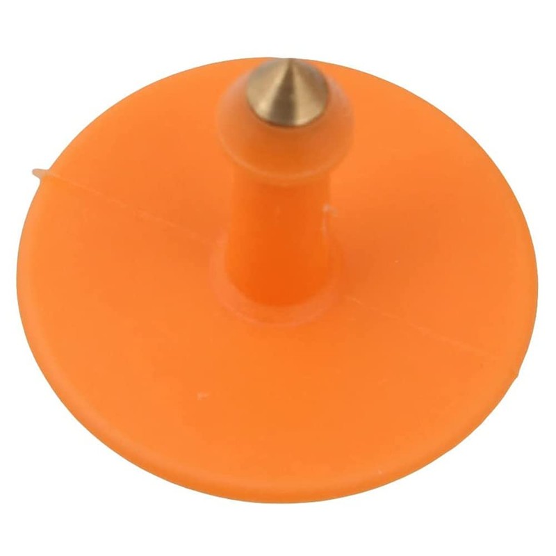 ANCLLO 100 Pack Pig Ear Tags Orange Medium Plastic Livestock