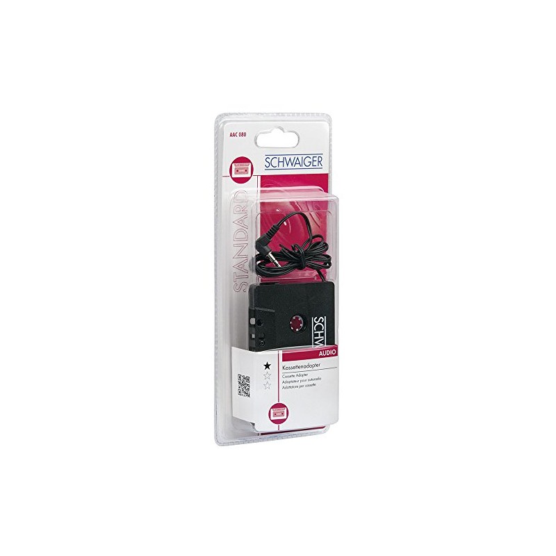 Schwaiger AAC080 531 Audio Cassette Adapter - Car Media Receiver