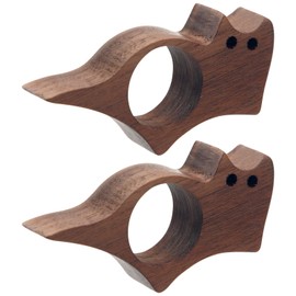 Tinoaly Walnut Book Page Holder, Cute Cat Shape, Wooden Thumb Book Tag for Reading, Practical Book Accessories, Ideal Gifts for Readers, Book Lovers, Pack of 2