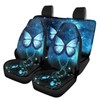 Howilath Blue Galaxy Butterfly Printed Car Seat Covers Full Set