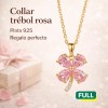 Forever 21 - Collar Plata 925 Oro 14k Trébol Cuatro