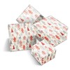 4 x Large Wrapping Paper Sheets - Red & Grey
