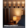 UMEXUS Rechargeable Cordless Table Lamp with Timer, Remote, Dimmer, 10"